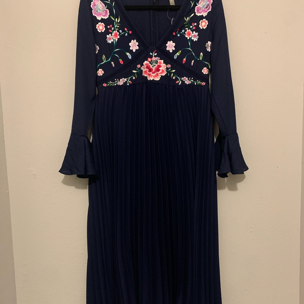 ASOS Maternity Navy Floral Midi Dress - Picture 4 of 9